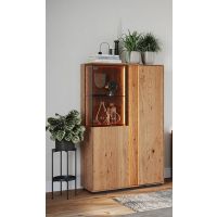 KATMANDU MEBLE - COLLODI Witryna niska 2D | Dąb dziki olejowany | ZICOL10