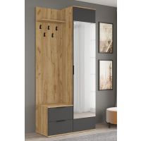 HALMAR - CORAL Przedpokój | dąb złoty/antracyt | z PL