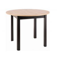 SIGNAL - DANTE Stół 102x102-144x75h | Dąb Artisan | Czarny mat | z PL