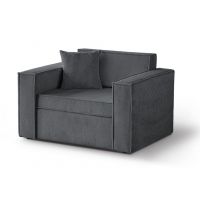 Mars Meble - DAVE 80 ANTRACYT Sofa z funkcją spania i pojemnikiem PROMOCJA