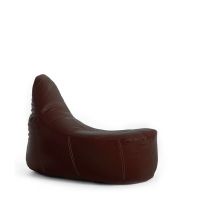 GIGANT PUFA - Fotel DELUX EKOSKÓRA wenge