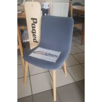 PAGED - WYPRZEDAŻ FABIO Krzesło buk | Buk dębowy | Tkanina Matt Velvet 93 | 4 sztuki | DOSTĘPNE OD RĘKI