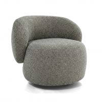 Mars Meble - MOA Fotel na obrotowej podstawie | LIGHT GREY – Bella 15 | PROMOCJA