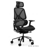 UNIQUE MEBLE - AREO - X Fotel obrotowy | HX-2501HB | Szary Siatka