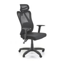 HALMAR - RAMOS Fotel Obrotowy | Czarny | Zgodny z Rozporządzeniem z 2023 roku | DOSTĘPNY OD RĘKI