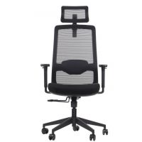 STEMA - WISTER Fotel Obrotowy | Czarny | Podparcie lędźwiowe tapicerowane | Zgodny z Rozporządzeniem z 2023 roku