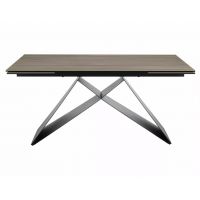 SIGNAL - WESTIN CERAMIC SABBIA Stół 160-240x90 | Jasny Brąz mat | Czarny mat