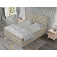 MPF MEBLE POLSKIE FIJAŁEK - GEMMA Łóżko Kontynentalne z pojemnikiem | z materacem | 140x200