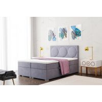 SOFIA MEBLE - GRANDE Łóżko kontynentalne 160x200 z pojemnikiem