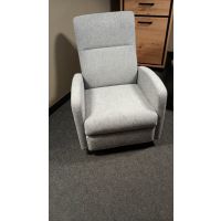 UNIMEBEL - BORETTO Fotel z funkcją relaks | obrotowy | Tkanina Gr A 559 | DOSTĘPNY OD RĘKI