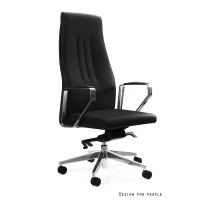 UNIQUE MEBLE - TWEED Fotel Obrotowy 1495A | Eko-Skóra