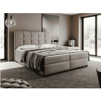 STOLLECH - IRIS Bonnell Łóżko kontynentalne z pojemnikiem ( sprężyny bonell) | 160/200