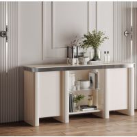 HUBERTUS - GLAMOUR Komoda | Kaszmir mat | Chrom