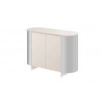 HUBERTUS - GLAMOUR Komoda 1 | Kaszmir połysk | Chrom