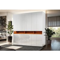 ARKOS - LAURA Szafa | biały połysk