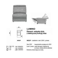 Meblomak - LUMINO WDEP Prawa, element wstawka duża - relax kabel