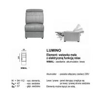 Meblomak - LUMINO WMAL Lewa, element wstawka mała - relax akumulator