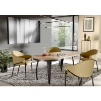 BEST LOFT - LUNGO Stół okrągły | 100-180 | z maskownicą