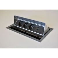 FORMAT - SKLEP - CONI SOCKET Mediaport C5M2GB2RJ1VG | 2 x 230 V | 2 x RJ45 kat. 5 e | 1 x VGA | 2 Modułów