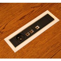 FORMAT - SKLEP - FRAME Mediaport F6M3GB4RJ1HD | 3 x 230 V | 4 x RJ45 kat 5e | 1 x HDMI | 3 Modułów