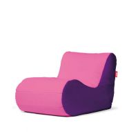 GIGANT PUFA - Fotel MILANO fioletowo-różowy