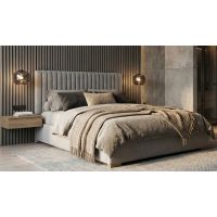 NEW ELEGANCE - NEW ELEGANCE MINI MAXI Łóżko 160x200 | Wezgłowie 2800 wysokość 120 cm | Korpus C bez przeszycia | Nóżka C