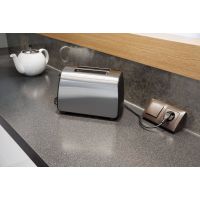 FORMAT - SKLEP - CORNER DESK Mediaport CD1GB2HD | 1 x 230V | 2 x HDMI | 3 Moduły | Srebrny mat