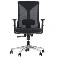 STEMA - Fotel Obrotowy HAGER | Czarny | Podstawa Chromowana | Zgodny z Rozporządzeniem z 2023 roku