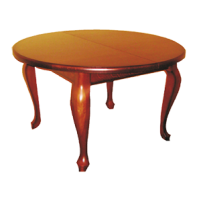 MEBLE OLEJNIKOWSKI - STÓŁ Okrągły Nogi Ludwik STO 120 (120-165x120)