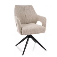 SIGNAL - OLSEN NOELLE Krzesło | Obrót siedziska | Tkanina Noelle 30 beż