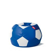 GIGANT PUFA - Pufa PIŁKA EKOSKÓRA 250L niebiesko-biała