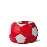 GIGANT PUFA - Pufa PIŁKA EKOSKÓRA 250L czerwono-biała