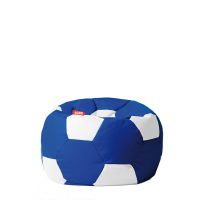 GIGANT PUFA - Pufa PIŁKA 250L niebiesko-biała