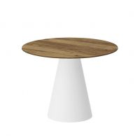 HUBERTUS - PINETO LAMI Stół 100 | Blat Dąb Pradawny | Noga Biały mat