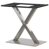 STEMA - Podstawa do stolika SH-3007-1/S | Stal Nierdzewna Szczotkowana | Wysokość 72,5 cm