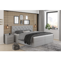 MEBLE BEST - PRAGA Łóżko Kontynentalne 160x200 z pojemnikiem na pościel