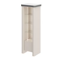 HUBERTUS - GLAMOUR Regał | Kaszmir połysk | Chrom