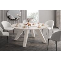 HUBERTUS - ROTANTE Stół 160 | Kaszmir połysk