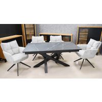 MOSKAŁA MEBLE - STÓŁ ST73 Spiek kwarcowy | 180x90+2x40