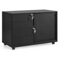 UNIQUE MEBLE - Szafka FB-615-L-4-B | Czarny