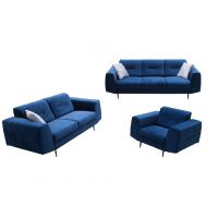 Mars Meble - VENEZIA ZESTAW WYPOCZYNKOWY 3+2+1 Bez funkcji | DARK BLUE | PROMOCJA