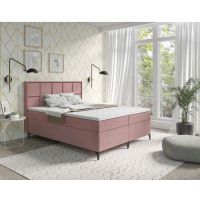 STOLLECH - VENICE Bonnell Łóżko kontynentalne z pojemnikiem ( sprężyny bonell) | 180/200