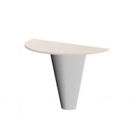 HUBERTUS - GLAMOUR VILLA Konsola 100 podwieszana | Kaszmir połysk | Chrom