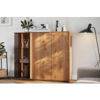 KATMANDU MEBLE - COLLODI Witryna niska 3D | Dąb dziki olejowany | ZICOL11