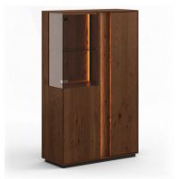 KATMANDU MEBLE - COLLODI Witryna niska 2D | Dąb tabacco | ZICOL10T