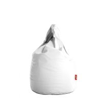 GIGANT PUFA - Pufa XL EKOSKÓRA biała